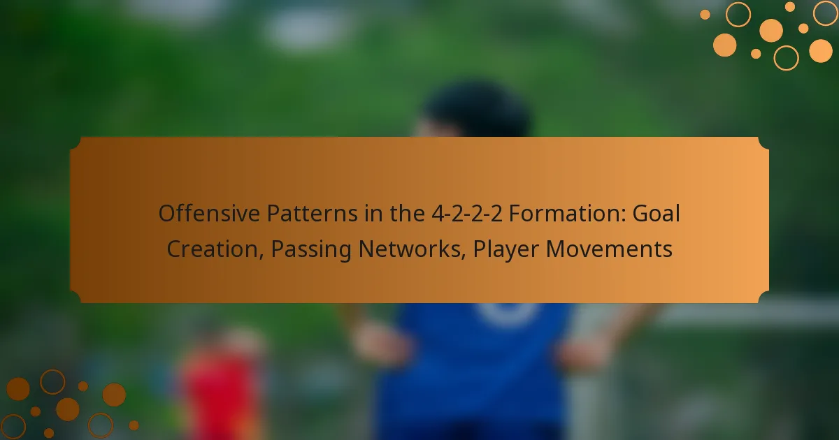 Offensive Patterns in the 4-2-2-2 Formation: Goal Creation, Passing Networks, Player Movements