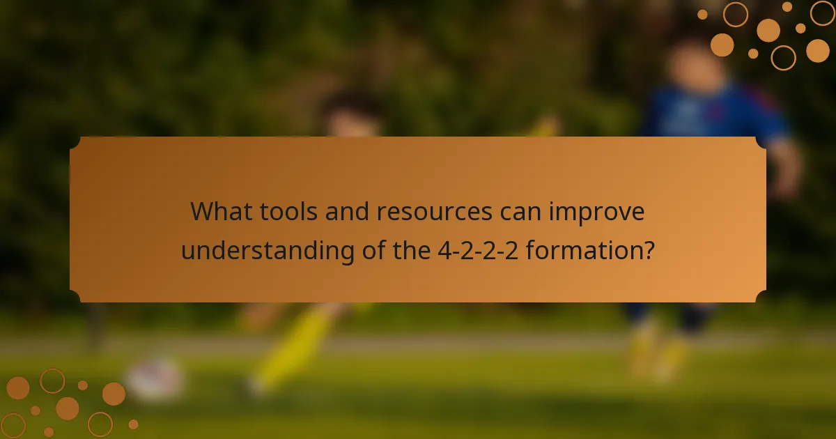 What tools and resources can improve understanding of the 4-2-2-2 formation?